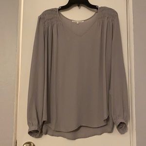 Violet + Claire gray blouse with texture!